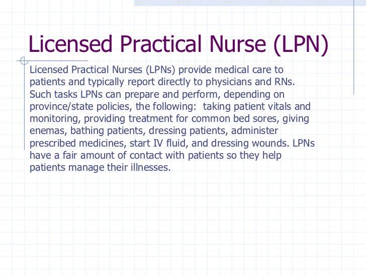 duty nurse job description