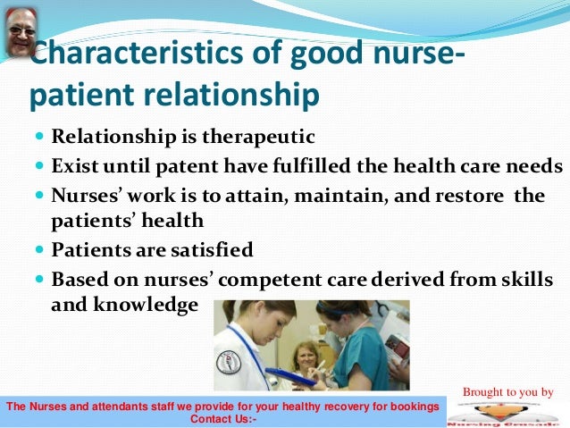 nurse patient relationship nurse patient relationship