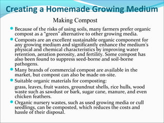 Composting is a natural process in which a succession of
insects, fungi, and bacteria decompose organic matter and
change...