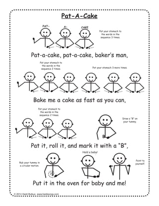 patty cake nursery rhyme hand motions