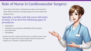 Nurses in the Cardiovascular Surgery | PPTX