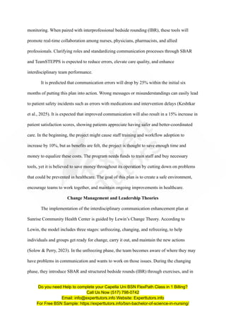 NURS FPX 4005 Assessment 3_ Interdisciplinary Plan Proposal (1).pdf