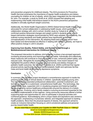 NURS FPX 4900 assessment 4 patient family or population health problem ...
