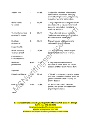 NURS FPX 6218 Assessment 3 Planning for Community and Organizational ...