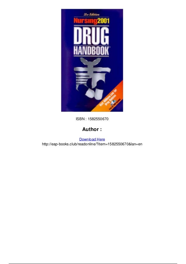 mims drug handbook pdf 2018