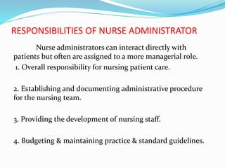Nursing administration | PPTX