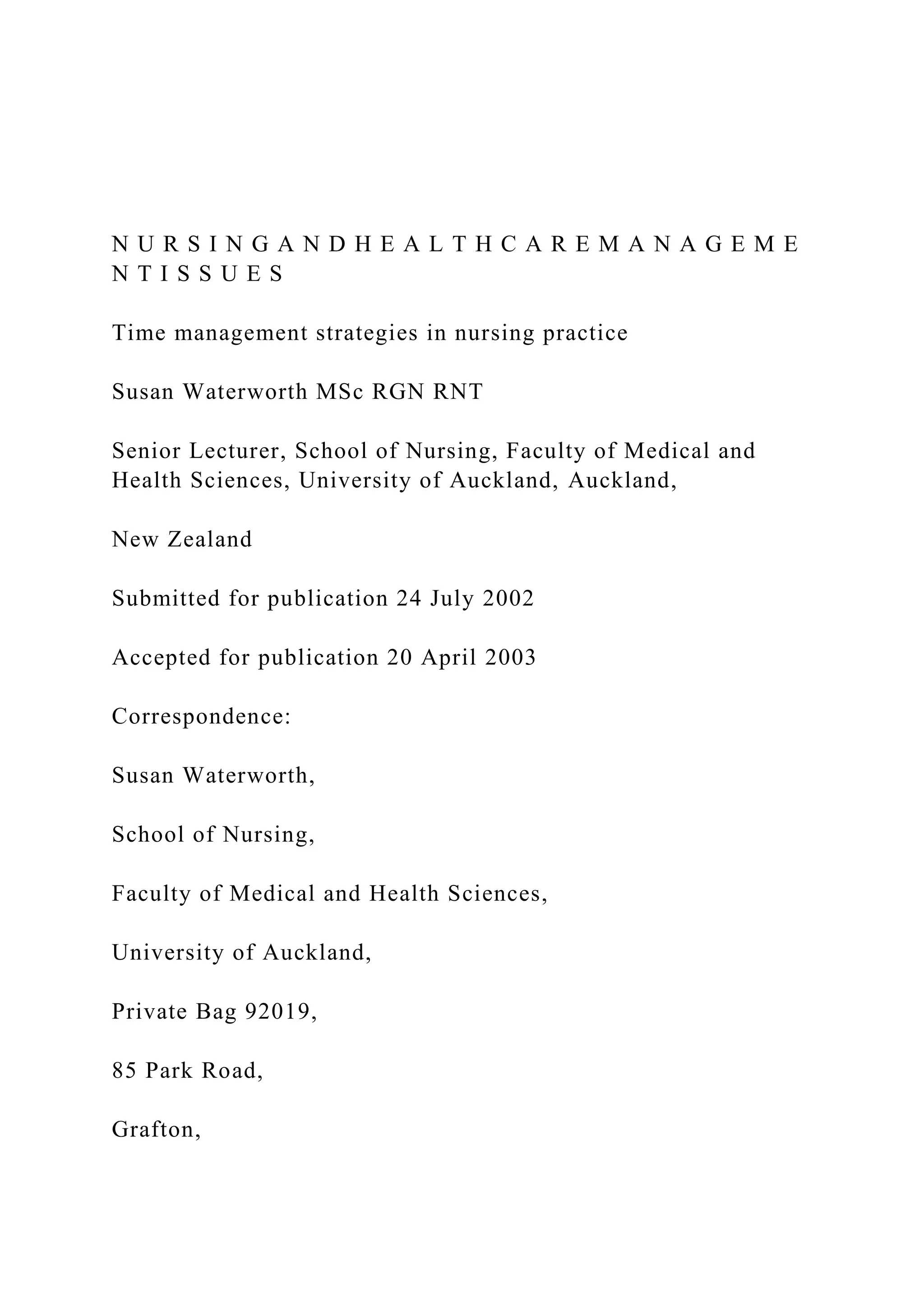 N U R S I N G A N D H E A L T H C A R E M A N A G E M E N T I .docx