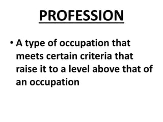 NURSING AS A PROFESSION | PPTX