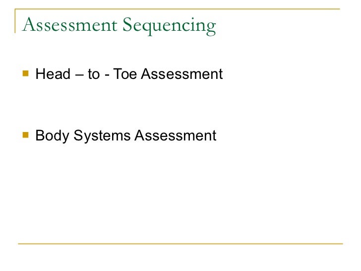 nursing assessment examples of charting a head to toe assessment