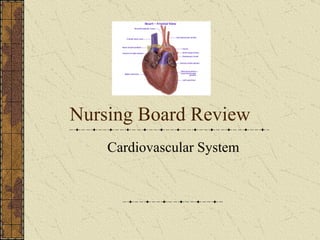 Nursing Board Review Cardiovascular System 