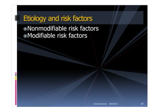Nonmodifiable Risk Factor Nursing care of client with Coronary Artery Disease Part 1 of 2 | PDF