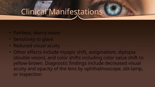 Decreases Visual Sign Nursing Care of Patients With Eye & Visual Disorders | PPTX