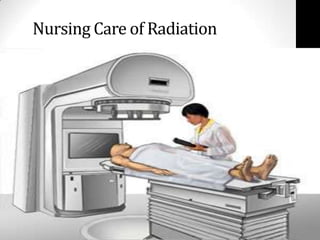 Nursing Care of Radiation
 