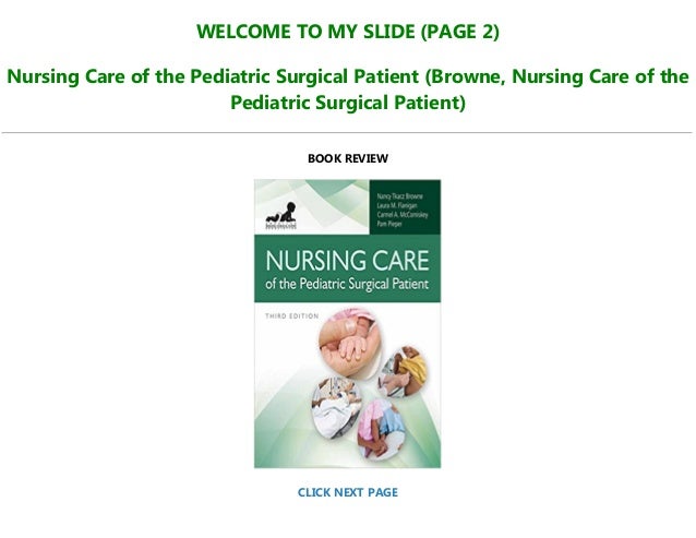 Nursing Care Of The Pediatric Surgical Patient – JYBAW