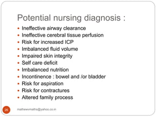 nursing care plan for meningioma