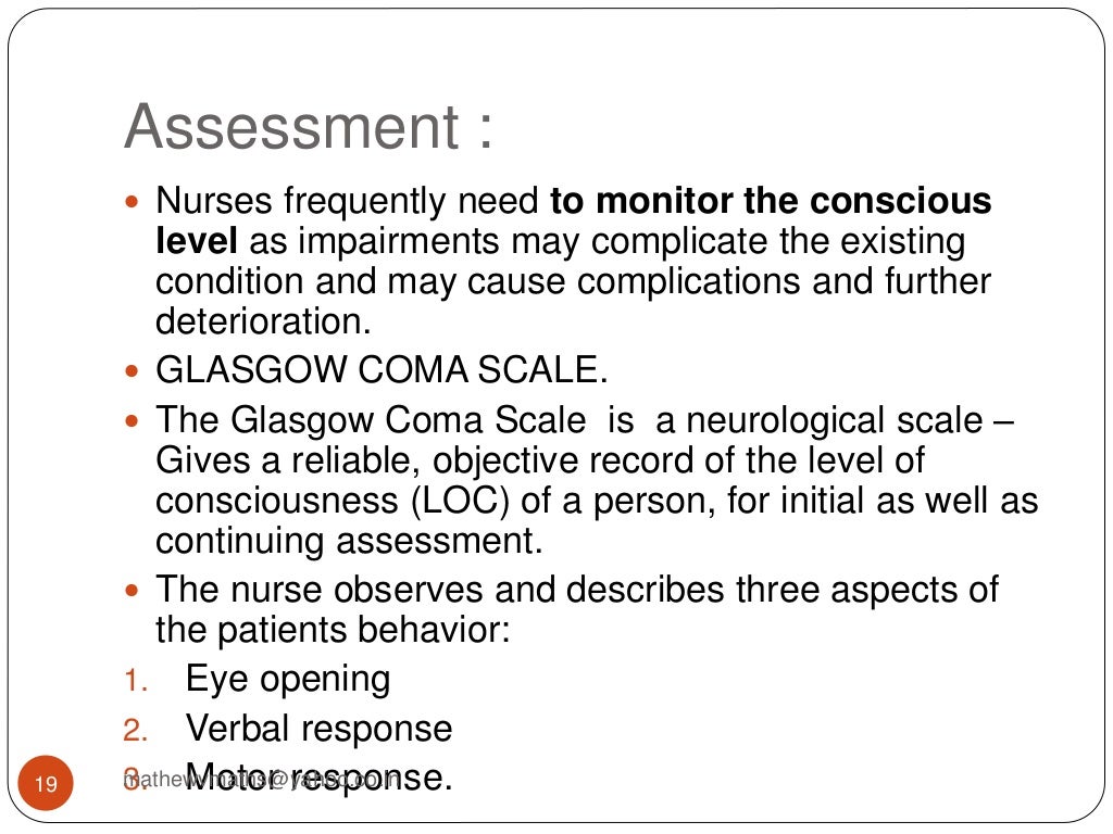 Nursing care of unconscious Patient