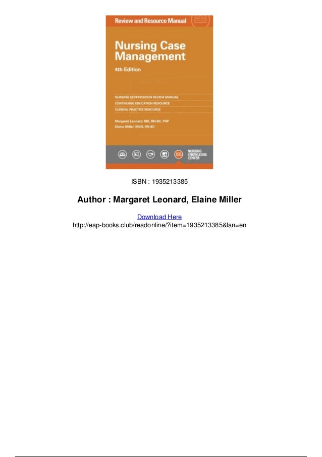 Nursing Case Management Review And Resource Manual 4th