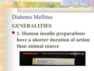 A PowerPoint presentation on Nursing Diabetes Mellitus | PPT