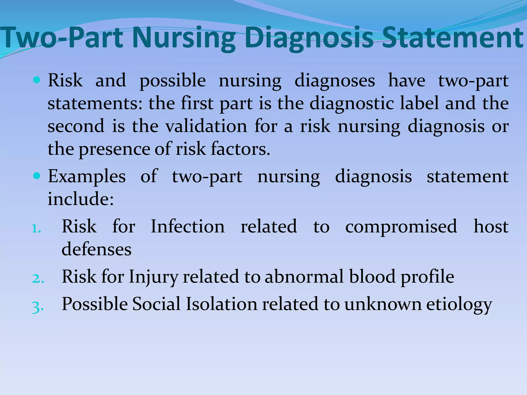 Nursing diagnosis | PPTX