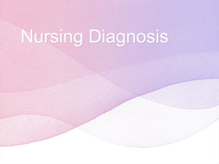 Nursing Diagnosis
 