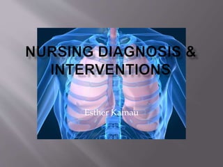 Nursing Diagnosis & Interventions Esther Kamau 