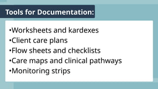 Nursing Documentation and Nursing Issues | PPTX