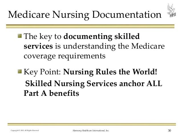 Medicare Charting Guidelines 2019