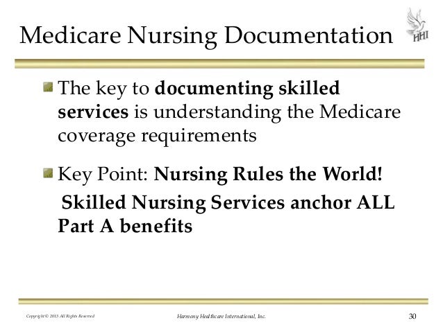 Medicare Charting Guidelines