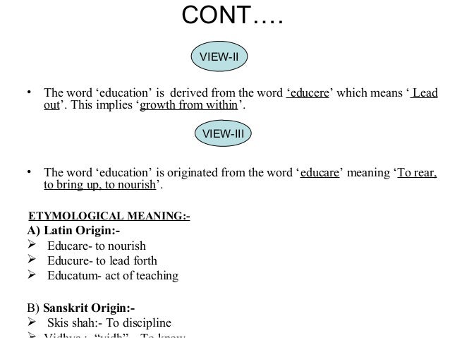 education word