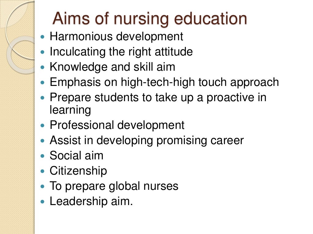 Nursing education