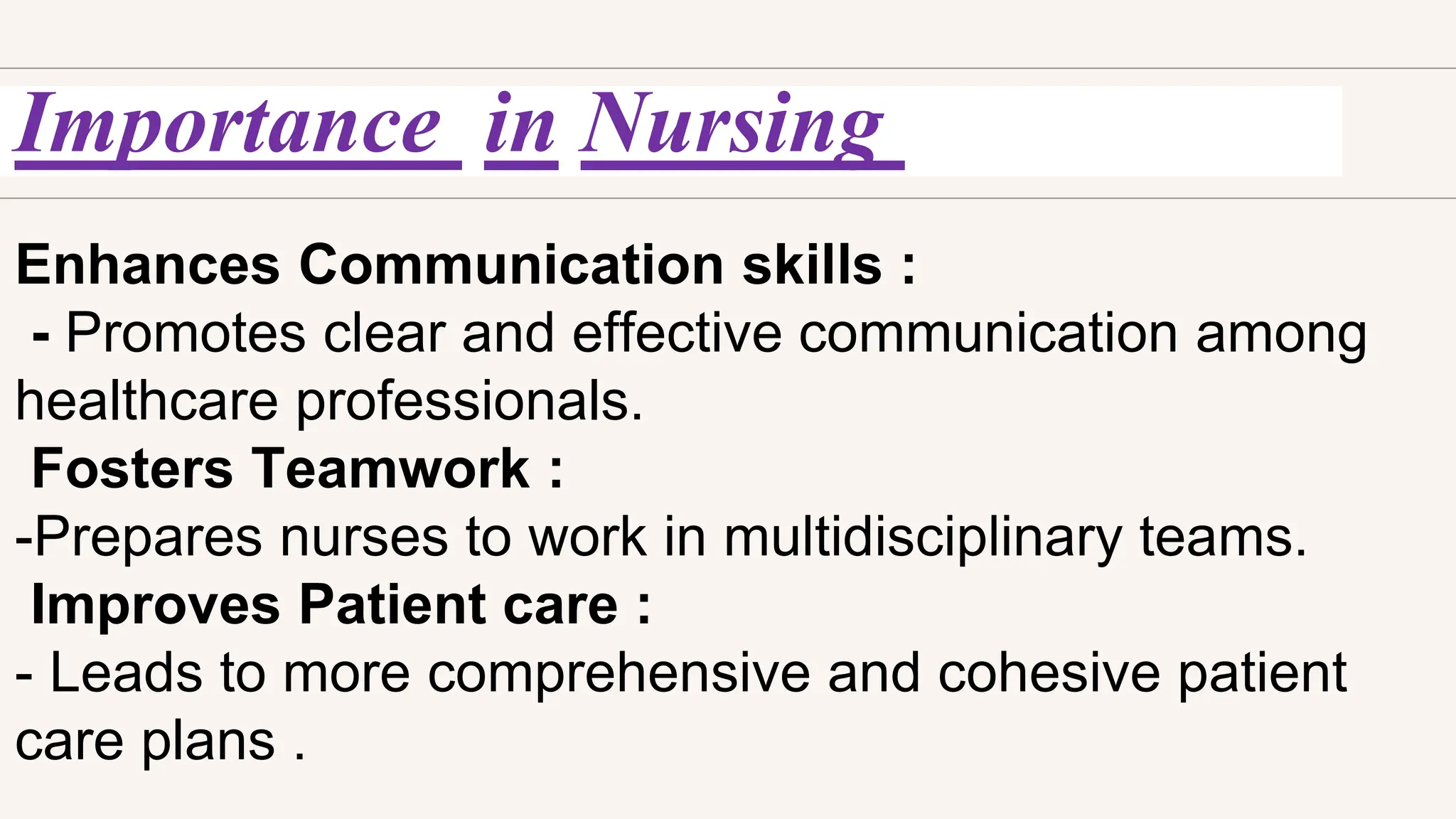 Inter Profession Education Nursing Pptx