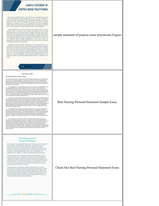 sample statement of purpose nurse practitioner Engine
Best Nursing Personal Statement Sample Essay
Check Our Best Nursing Personal Statement Exam
 