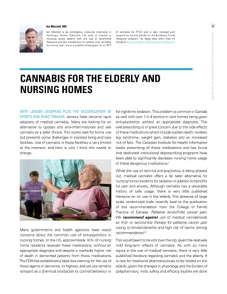 Cannabis for the Elderly and Nursing Homes