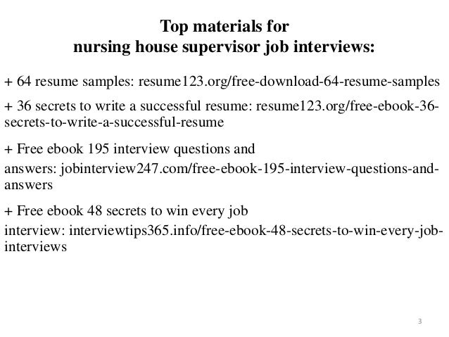 nursing house supervisor resume sample pdf ebook free download nursing house supervisor job description