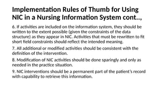 Nic Classification NURSING INTERVENTION CLASSIFICATION (NIC).pptx