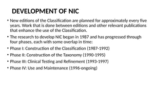 Nic Classification NURSING INTERVENTION CLASSIFICATION (NIC).pptx