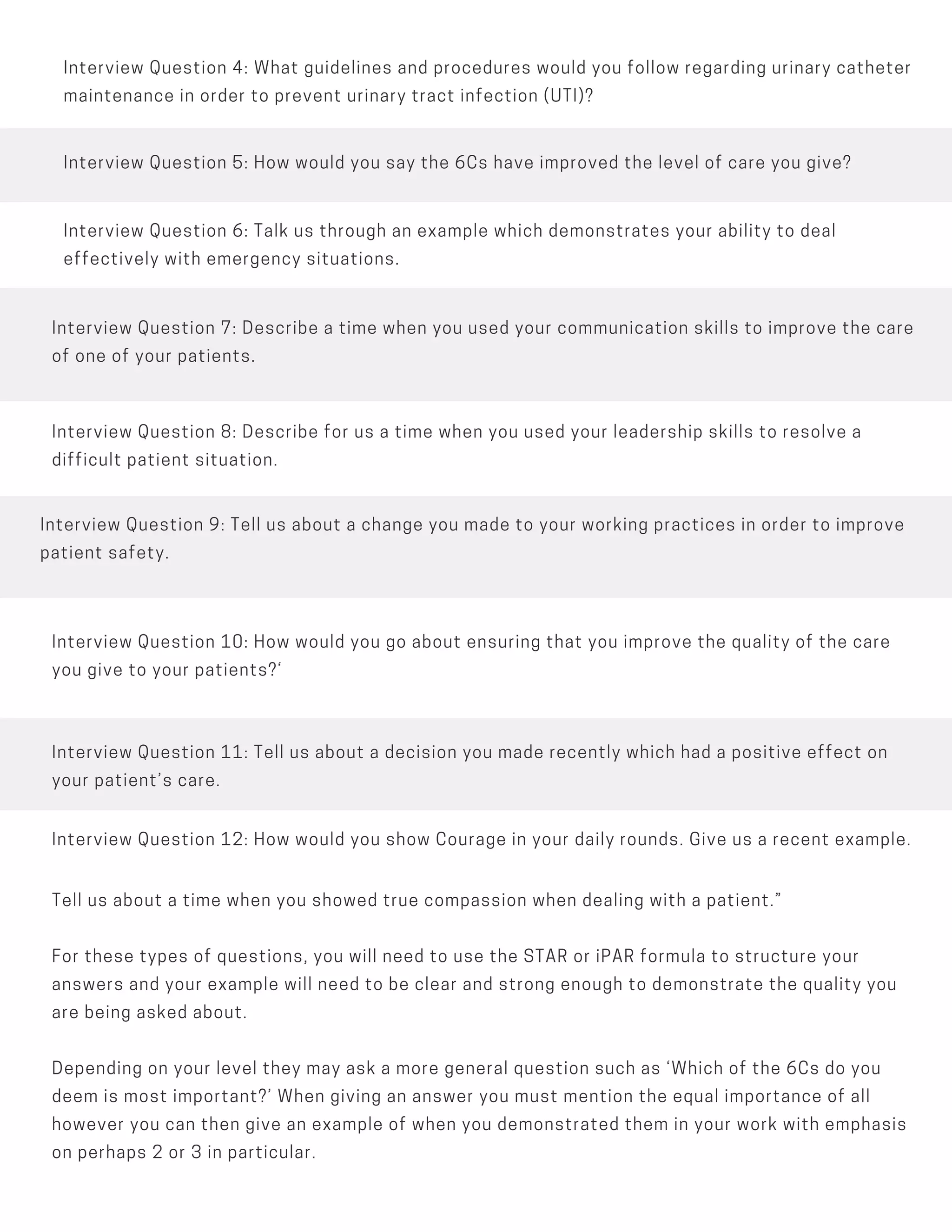 Netcare Interview Questions Script Nursing interview preparation booklet from staff giant | PDF