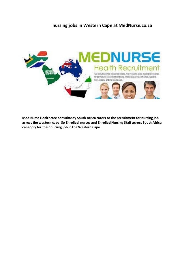 Nursing jobs in western cape at med nurse