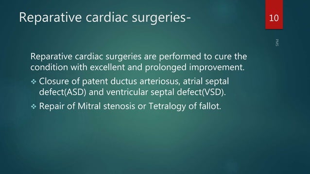 Nursing management of patient with cardiac surgeries. | PPTX