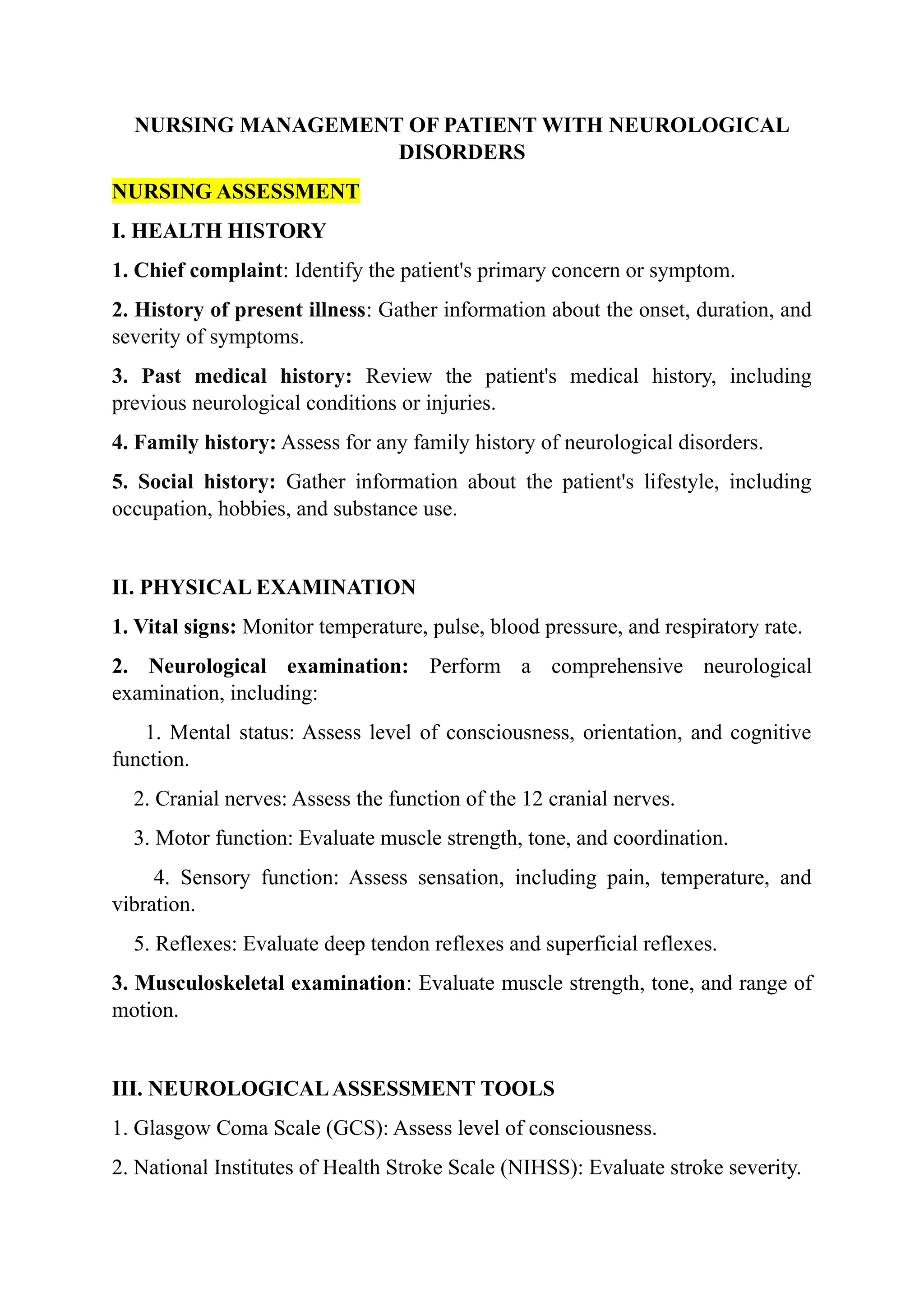 Managing Neurological Disorders And Long-Term Care