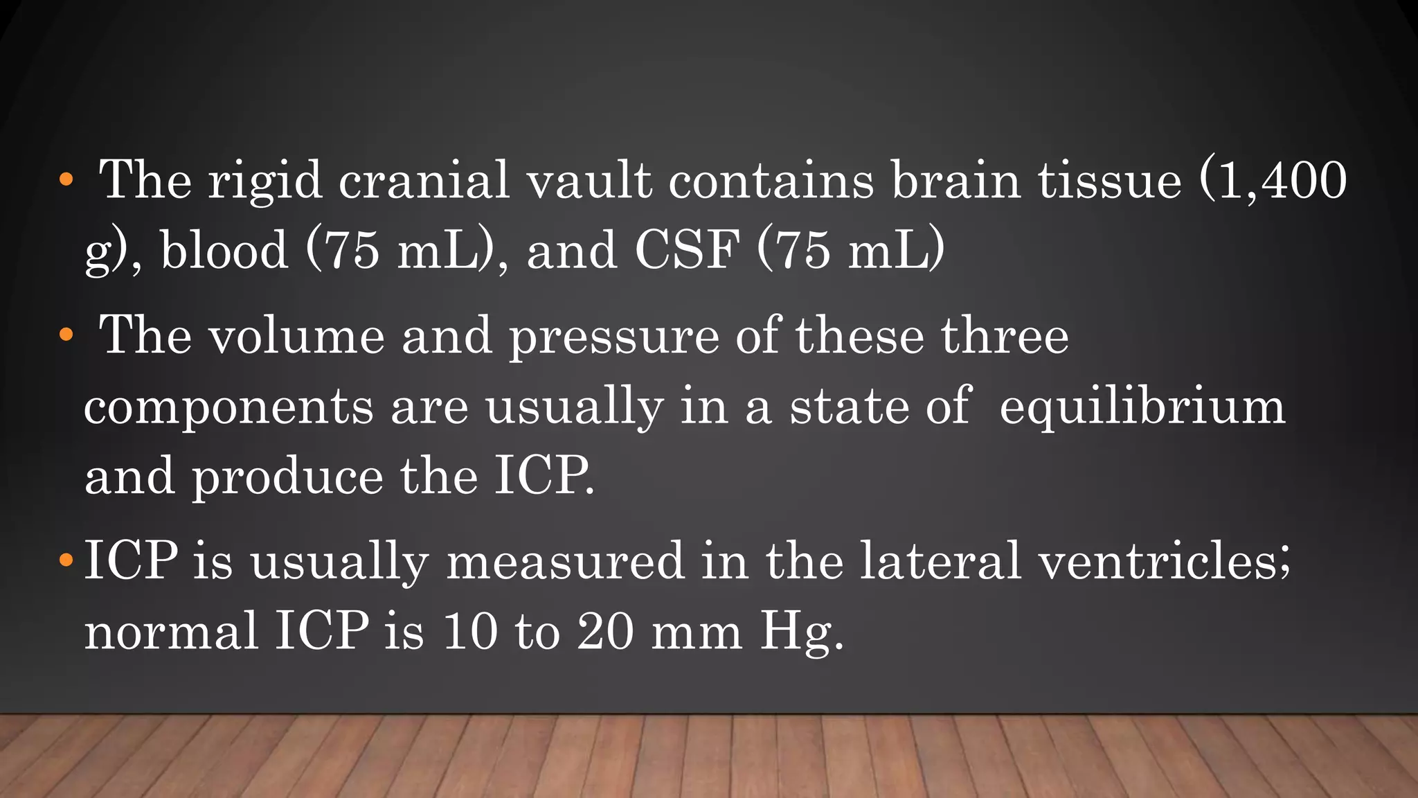 Nursing management of the client with increased intracranial pressure | PPTX