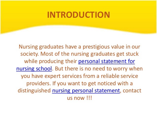 Nursing personal statement rcn customer