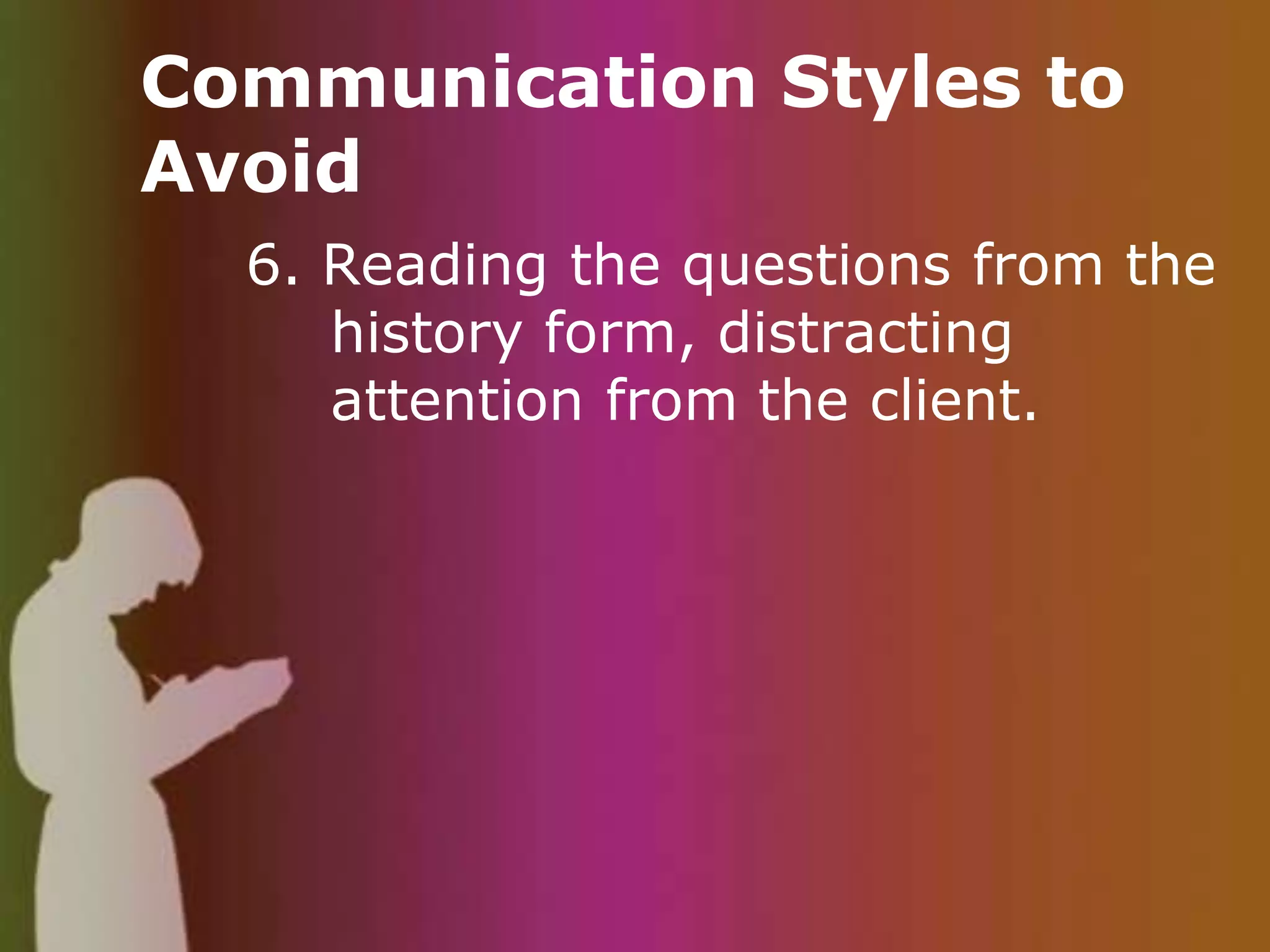 Offer patient chance to add anything