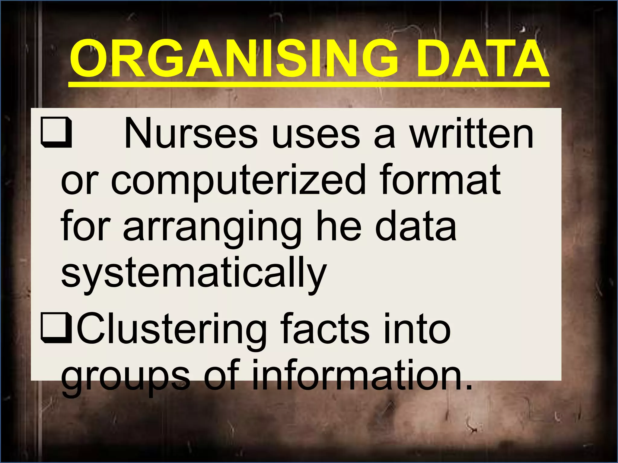 COLLECTING OBJECTIVE DATAVITAL SIGNS