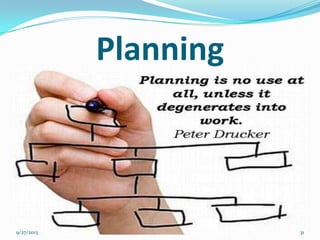Planning
9/27/2013 31
 