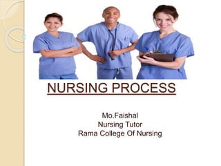 NURSING PROCESS
Mo.Faishal
Nursing Tutor
Rama College Of Nursing
 