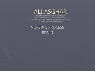 NURSING PROCESS and it's components explanation | PPT