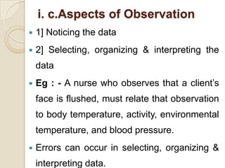 Nursing process   assessing