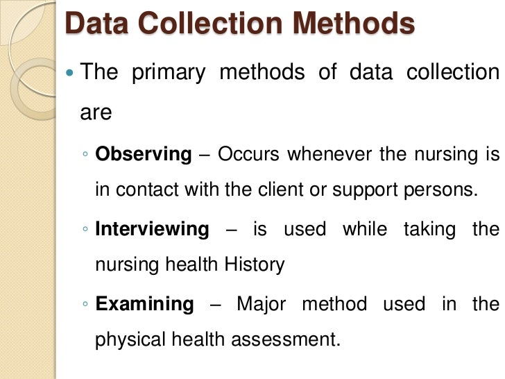 Nursing process assessing 1