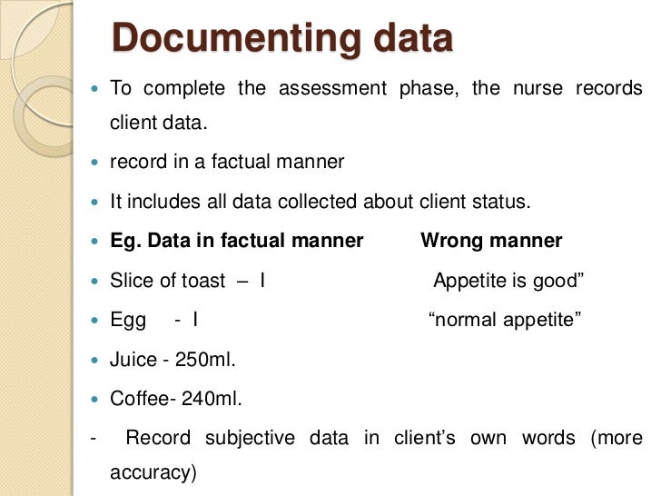 Nursing process assessing 1